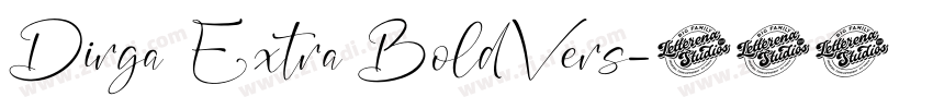 Dirga Extra BoldVers字体转换